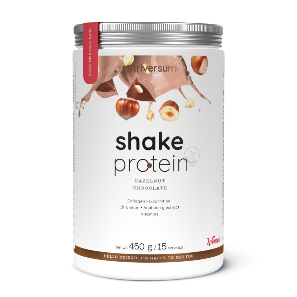 Nutriversum Shake Whey Protein, 450 g Příchuť: Čokoláda/Oříšek