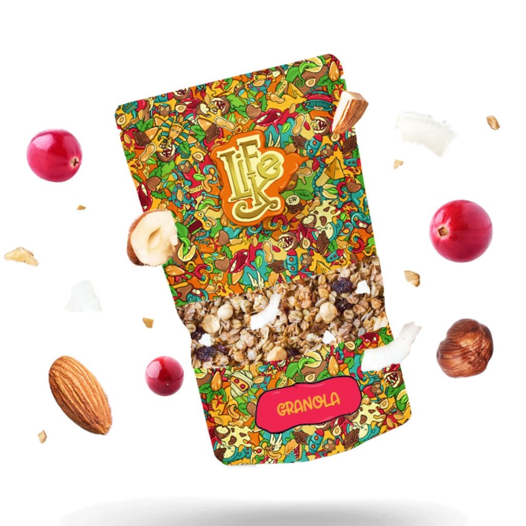 LifeLike Granola ořechová, Pečené musli, 400 g