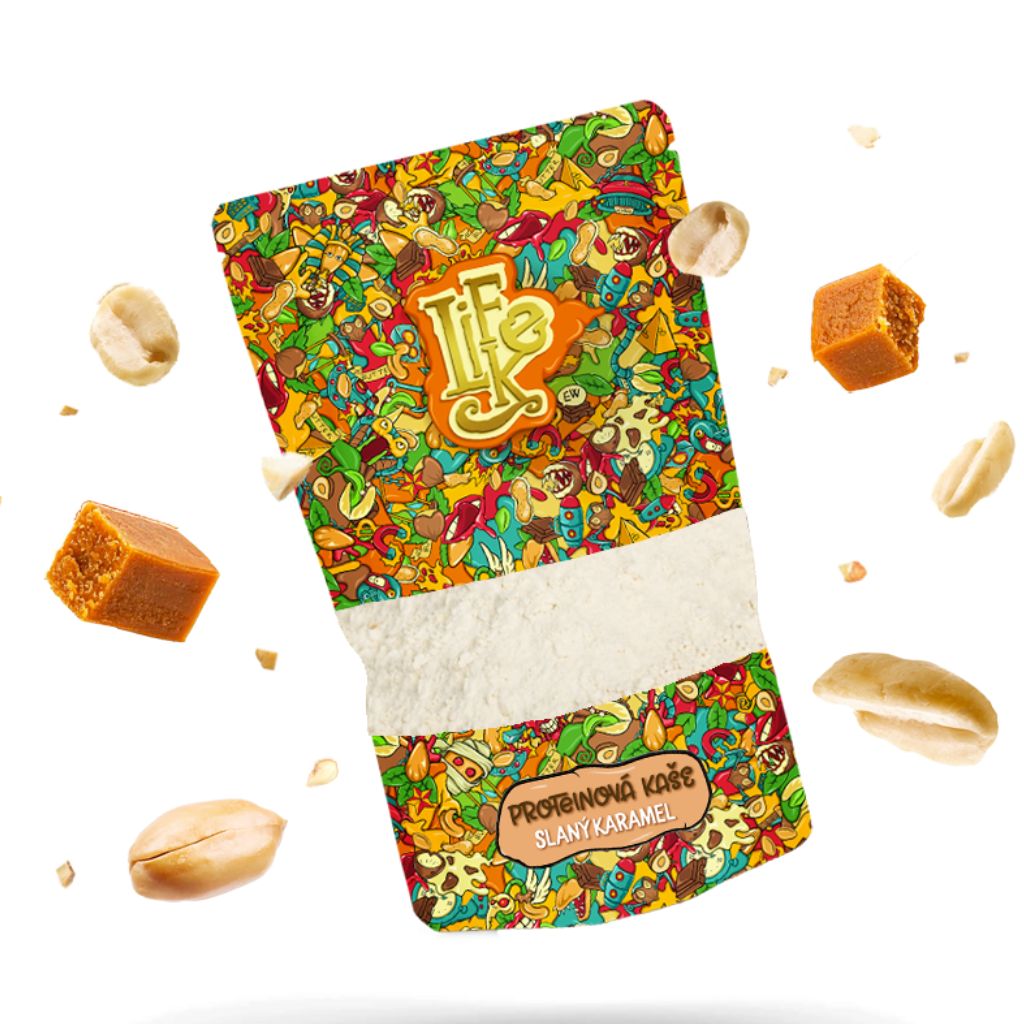 LifeLike Proteinová kaše slaný karamel, 400 g