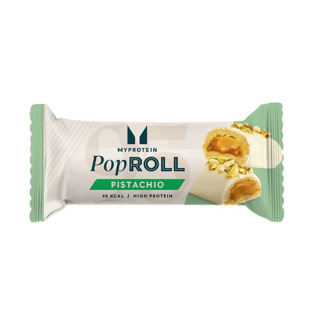 MyProtein Pop Roll Bar, 27 g Příchuť: Pistácie