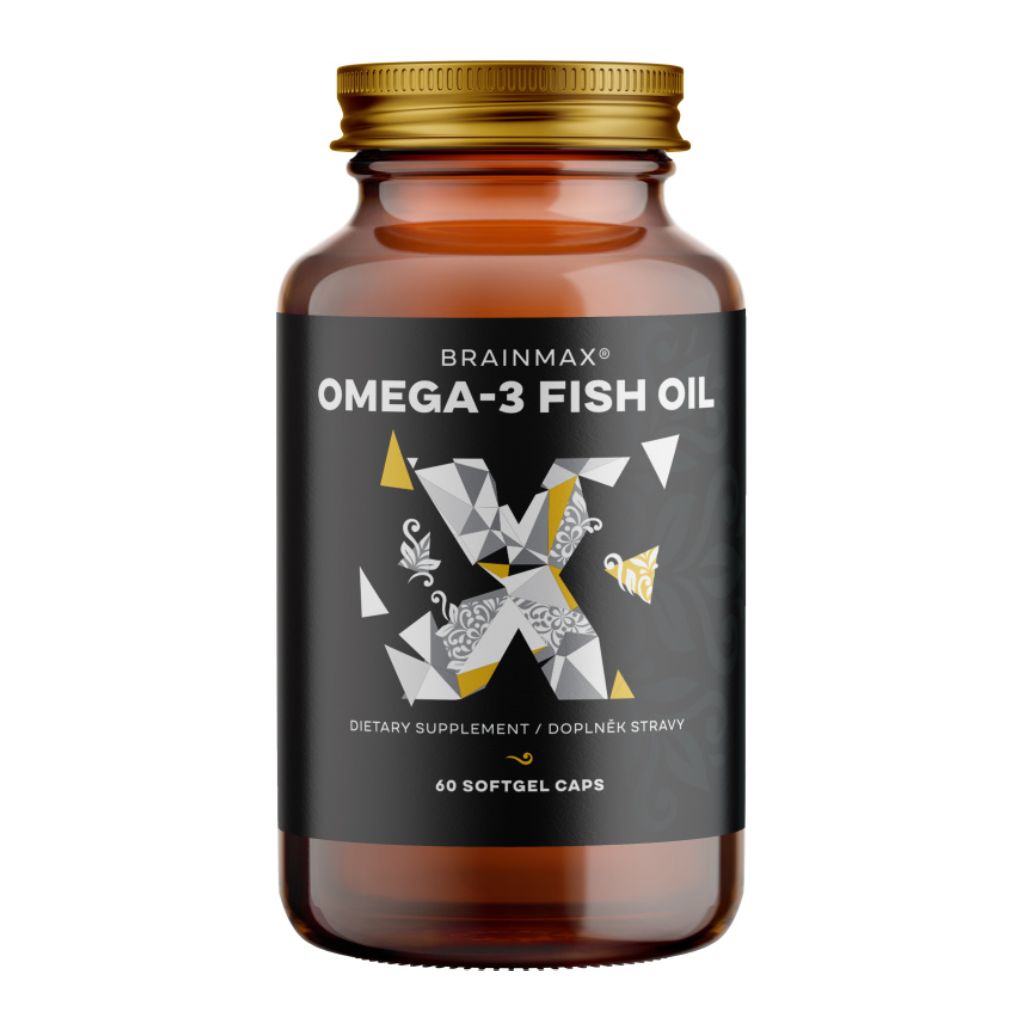 BrainMax Omega-3 Fish Oil, 60 softgel kapslí Obsah: 60 kapslí