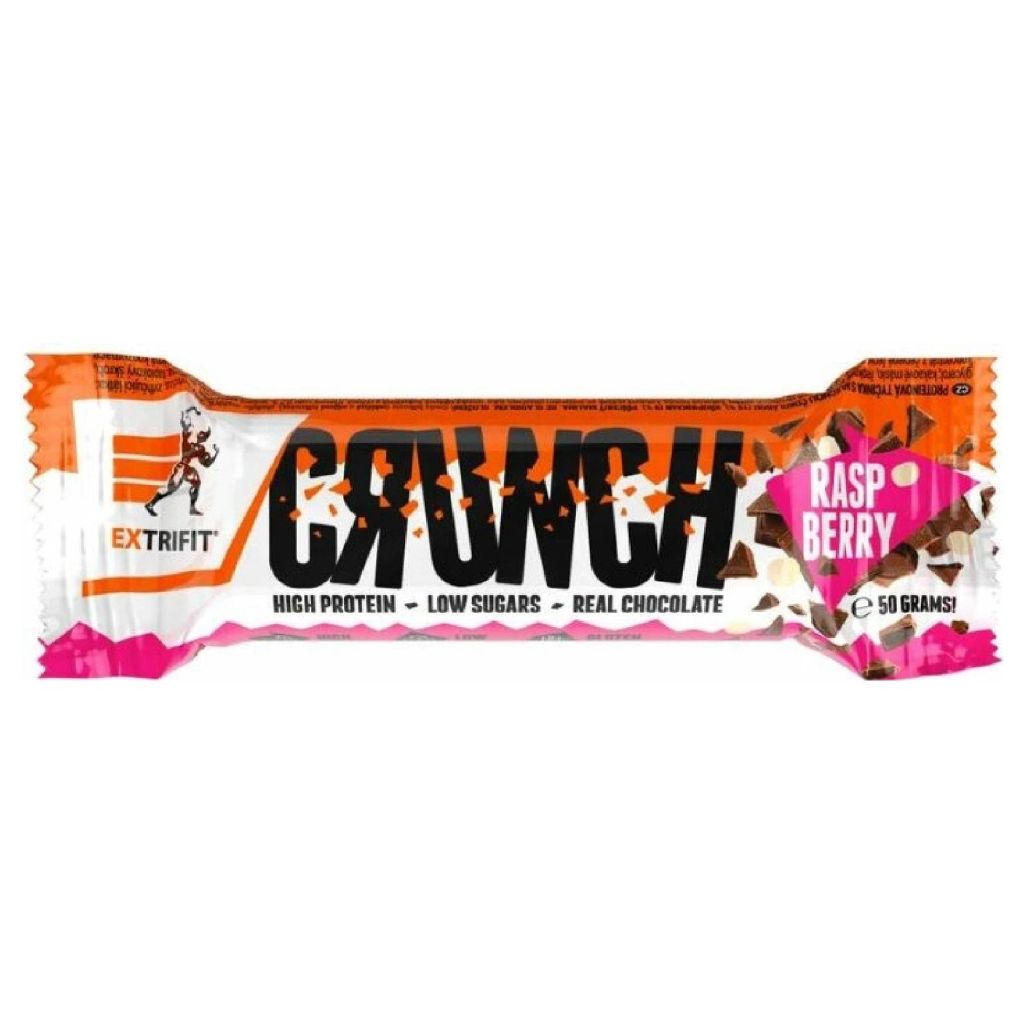 Extrifit Protein Bar Crunch, 50 g Příchuť: Malina