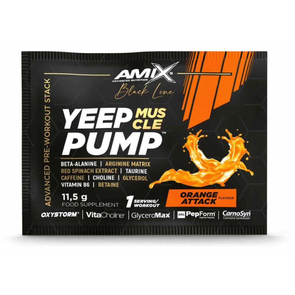 AMIX Black Line Yeep Pump, 11,5 g Příchuť: Pomeranč