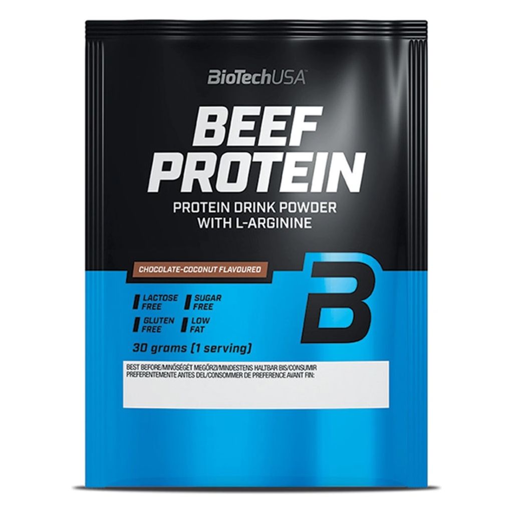 BioTech USA Beef Protein, 30 g Příchuť: Čokoláda/Kokos