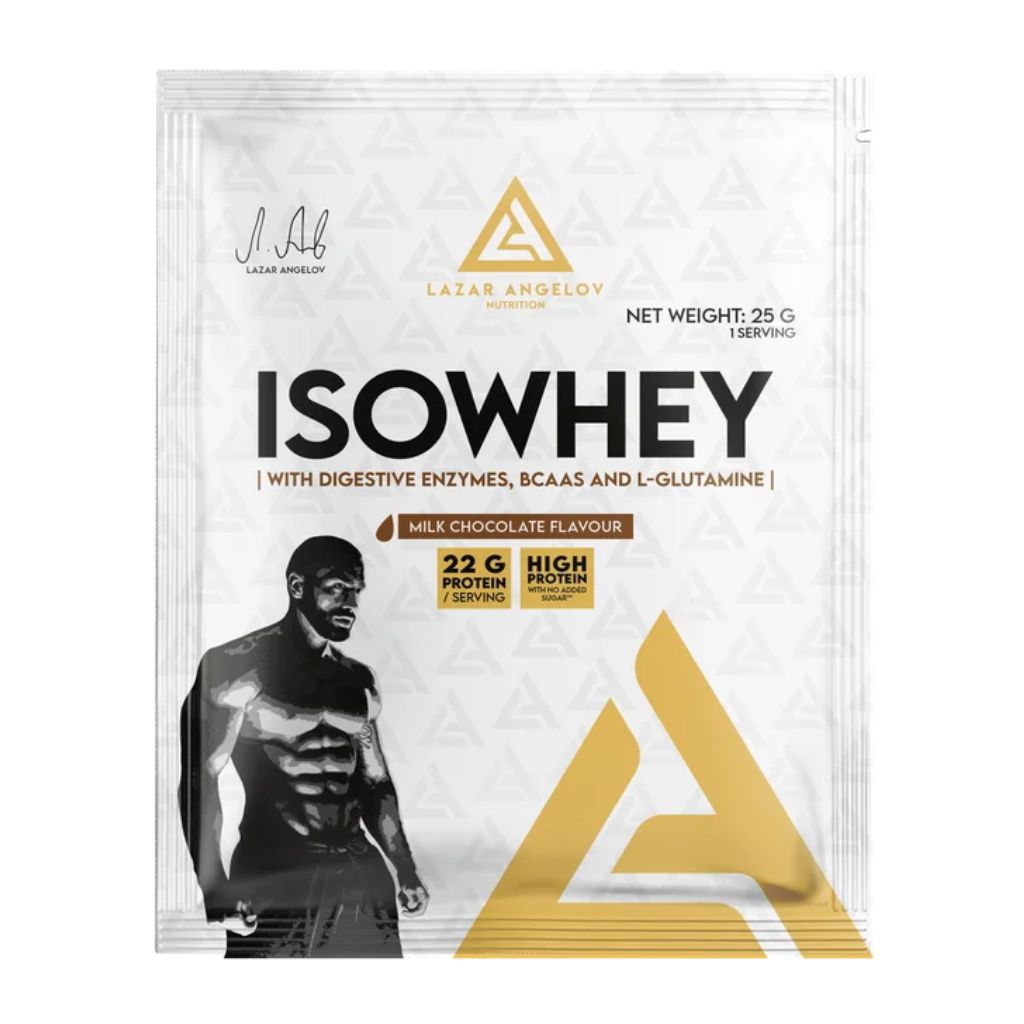 Lazar Angelov Iso Whey Protein, 25 g Příchuť: Mléčná čokoláda