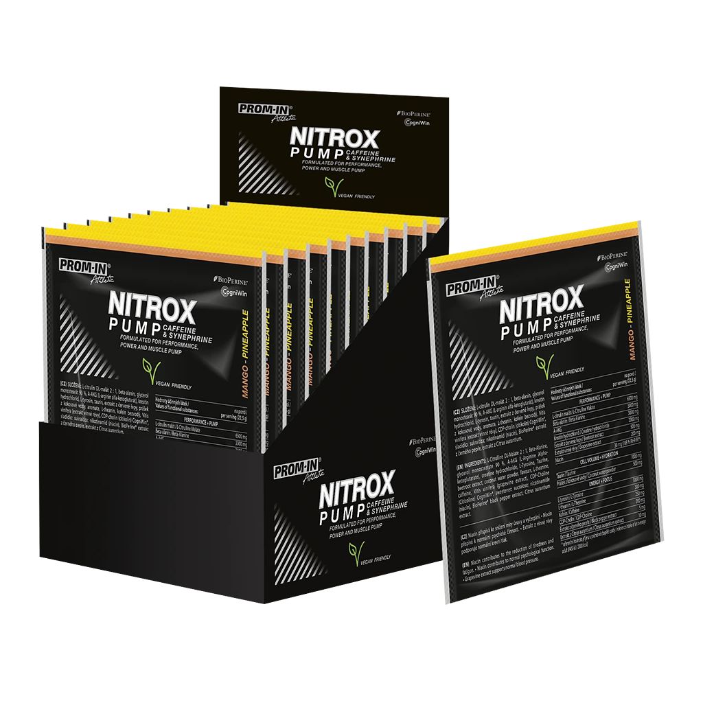 Prom-IN Nitrox Pump Caffeine Synephrine, 22,5 g Příchuť: Mango/Ananas
