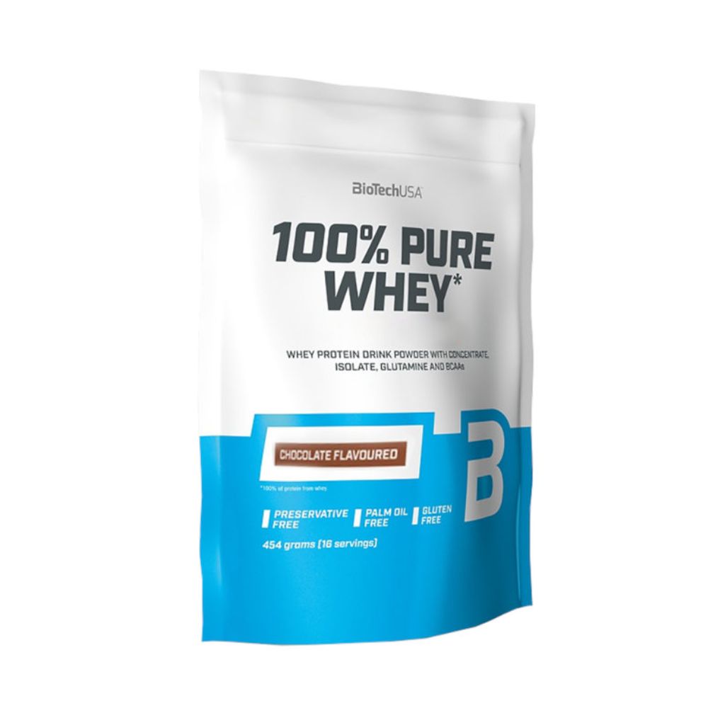 BioTech USA 100% Pure Whey Protein, 454 g Příchuť: Salted Caramel