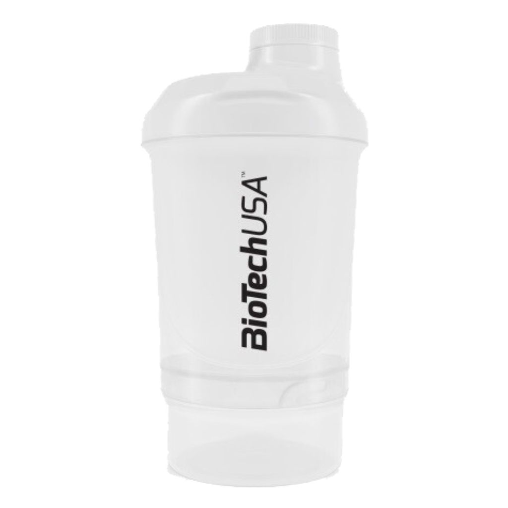 BioTech USA shaker Wave 600 ml Barva: Bílá
