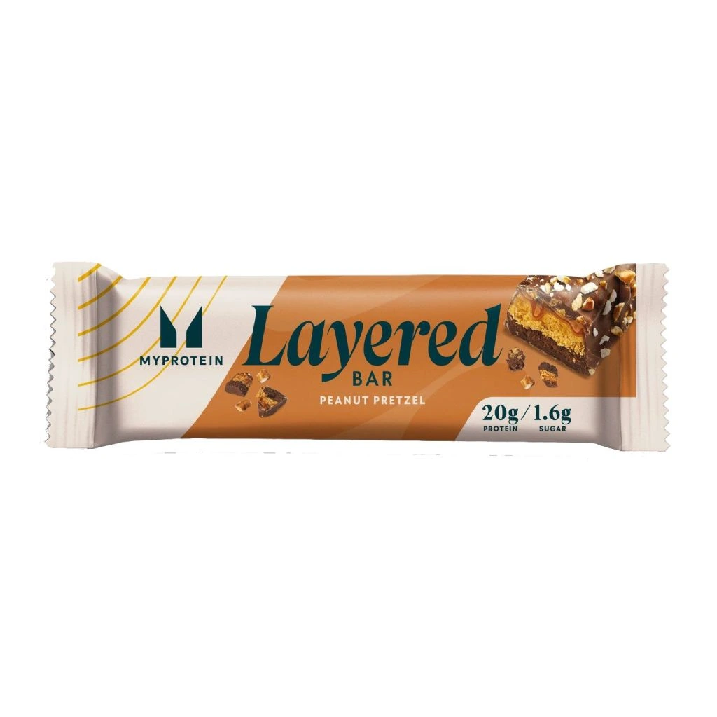 MyProtein 6 Layer Bar - šestivrstvá proteinová tyčinka 60 g Příchuť: Chocolate Peanut Pretzel