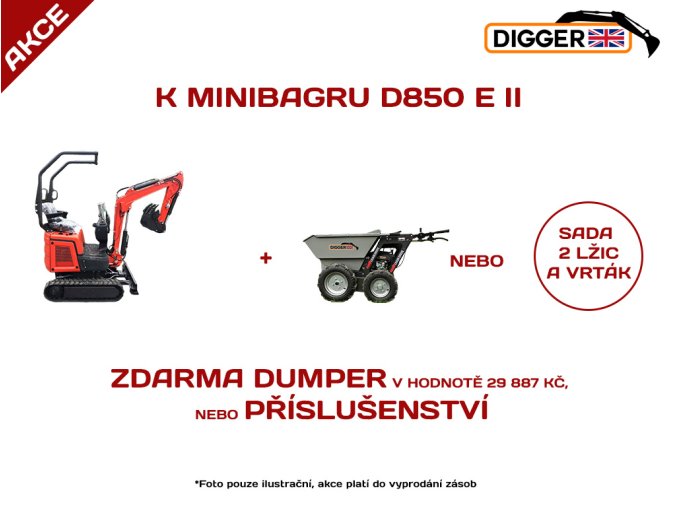 AKCE BAGR+DUMPER D850 E II