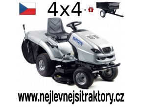 zahradní traktor karsit 22/102h 4wd cut stříbrné barvy