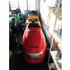 zahradní traktor al-ko t20-102 hde červené barvy v hale