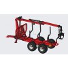 Vyvážečka dřeva, vyvážecí vlek za traktor, čtyřkolku , vyvážecí souprava, vyvážecí vlek na dřevo, nakládací jeřáb, lesní vyvážečka, dopravník Digger HRW-3 4WD, 3 tuny