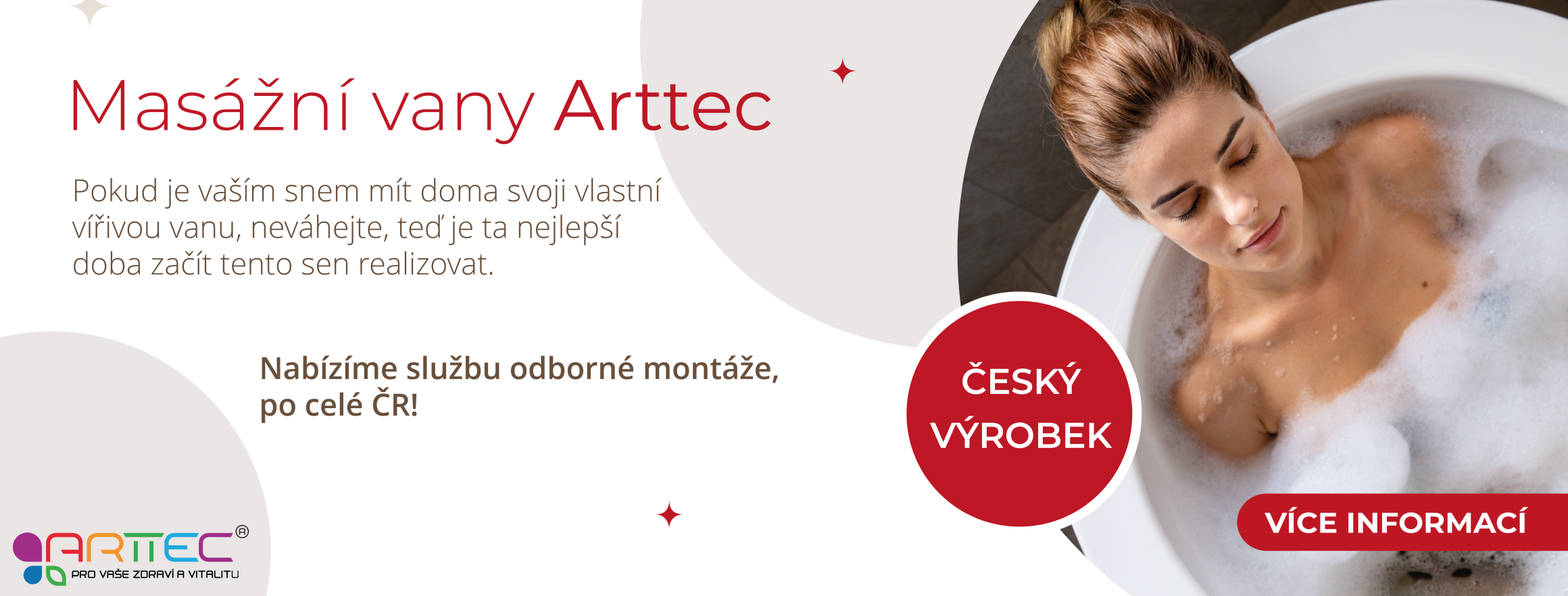 Hydromasážní vany Arttec
