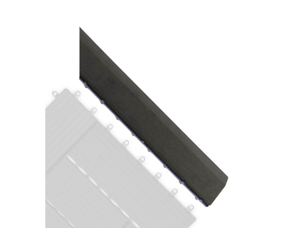 Přechodová lišta G21 Eben pro WPC dlaždice, 38,5 x 7,5 cm rohová (pravá), 63910033