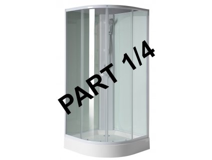Aqualine AIGO vanička 900x900 mm, příslušenství, sifon, držák sprchy a sprcha, komponent 1/4 YB93-1