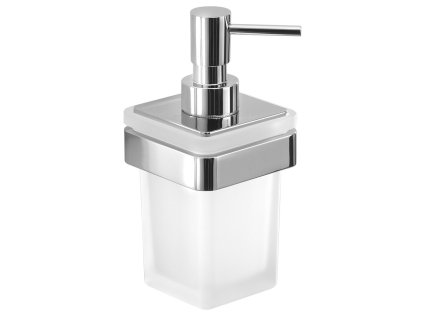 Gedy SAMOA dávkovač mýdla 170 ml, mléčné sklo, chrom A88113