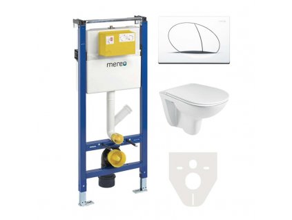 Mereo WC komplet pro sádrokarton s příslušenstvím MM02SETR