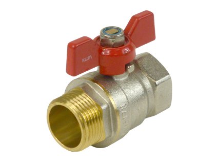 Klum Kohout kulový kovaný s motýlem, voda, MxF, 1/2" CR172DA