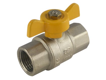 Klum Kohout kulový s motýlem, plyn, FxF, 3/4" PR25A