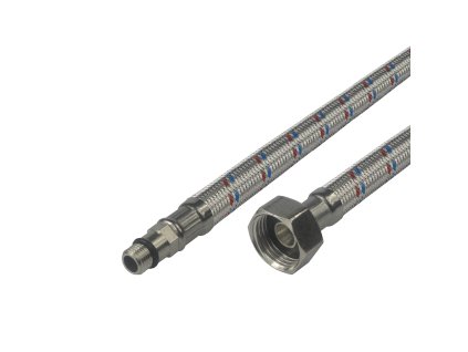 Klum Hadice připojovací nerez 8x12, MxF, 1/2"x3/8", 200 cm CR292C