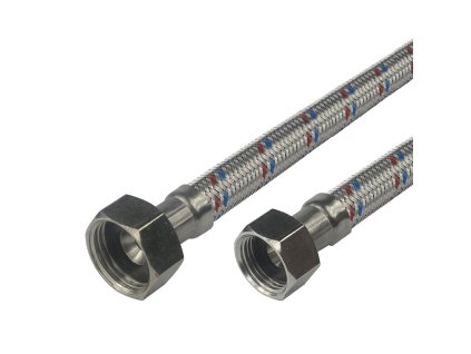 Klum Hadice připojovací nerez 10x14, FxF, 1/2"x1/2", 10 cm CR323E