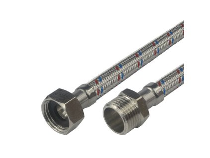 Klum Hadice připojovací nerez 10x14, MxF, 3/4"x3/4", 80 cm CR496E