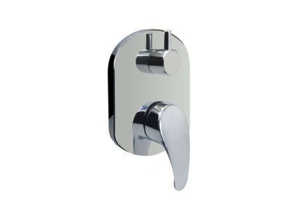 Mereo Sprchová podomítková baterie s trojcestným přepínačem, Sonáta, Mbox, oválný kryt, chrom CB60157B