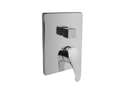 Mereo Sprchová podomítková baterie s trojcestným přepínačem, Sonáta, Mbox, hranatý kryt, chrom CB60157C