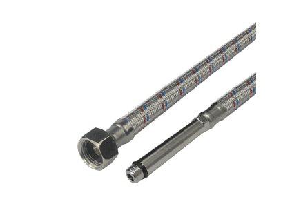 Klum Připojovací hadice 8x12, FxM10, 3/8" x M10 x 55mm, 40 cm, nerez opletení CR286CC