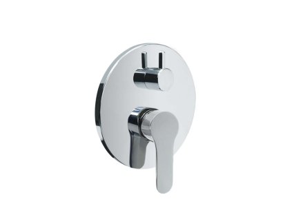 Mereo Sprchová podomítková baterie s trojcestným přepínačem, Zuna, Mbox, kulatý kryt, chrom CB60157ZA