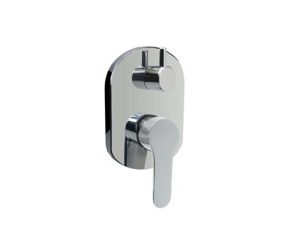 Mereo Sprchová podomítková baterie s trojcestným přepínačem, Zuna, Mbox, oválný kryt, chrom CB60157ZB
