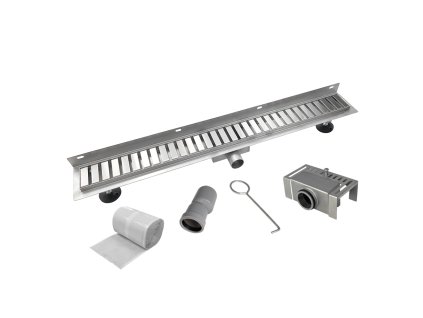 Mereo Odtokový sprchový žlab ke stěně 80 cm, vč. roštu STRIP CZ172