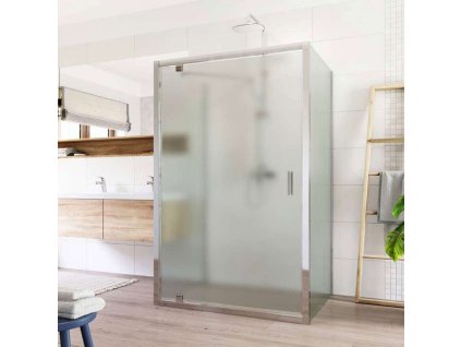 Mereo Sprchový kout Lima, obdélník do prostoru U, pivotový, 90x80x90 cm, chrom ALU, sklo Point CK87892K