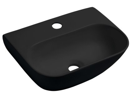 Sapho NERISSA keramické umývátko 42x29cm, černá mat AR265B