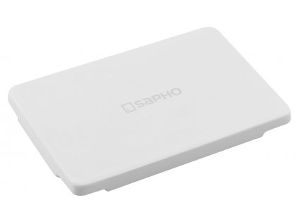 Sapho GODIVA kryt odpadu, litý mramor, 11x7cm, bílá GU999