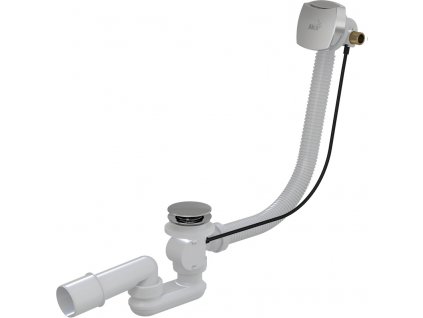 ALCAPLAST A564CRM1 sifon vanový automat s napouštěcím přepadem, chrom