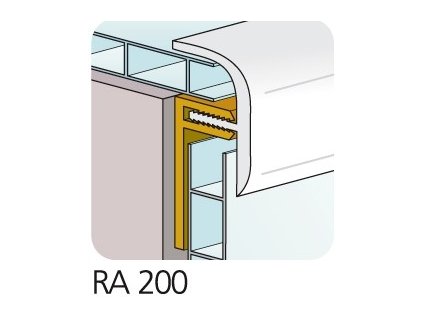 HOPA Ottopan kulatý rohový profil, délka 3m, RA200
