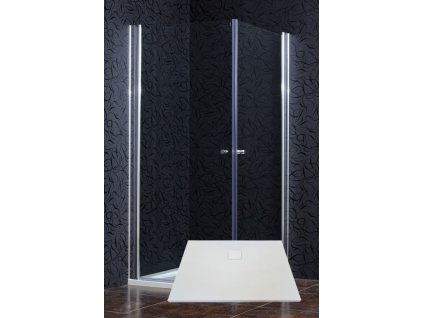AKČNÍ SET: ARTTEC AIR 90 Clear NEW sprchový kout s vaničkou z litého mramoru FREE, PAN0103