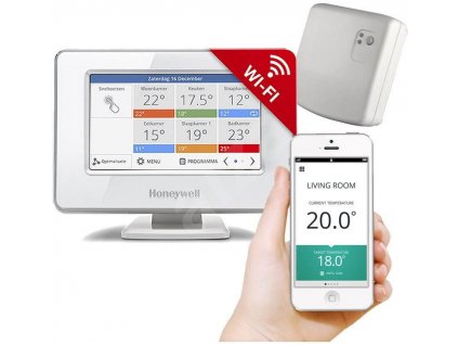 Honeywell EvoTouch-WiFi, vč. napájecí konzole a BDR91, ATP921R3052