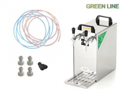 LINDR KONTAKT 40/K Green Line výčepní zařízení 2 kohouty - sestava hadice, SET01611