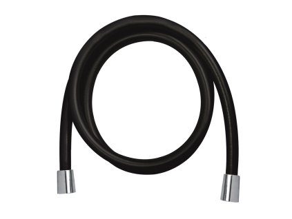 Mereo Sprchová hadice černá, matná 150 cm, systém zabraňující překroucení CB111B