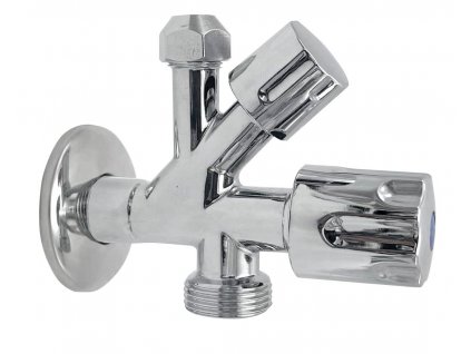 Bruckner Kombinovaný ventil 1/2"x3/4"x3/8", chrom 181.749.1