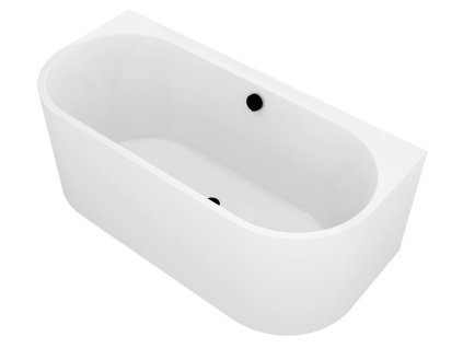 Polysan ASTRA DL MONOLITH nástěnná stojící vana 160x75x60cm, bílá 33611MDL