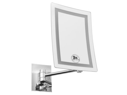 Sapho Kosmetické zrcátko závěsné LED, 160x240mm, chrom MW834
