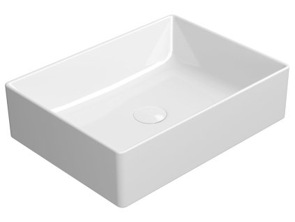 GSI KUBE X keramické umyvadlo na desku, 50x37cm, bílá ExtraGlaze 942911