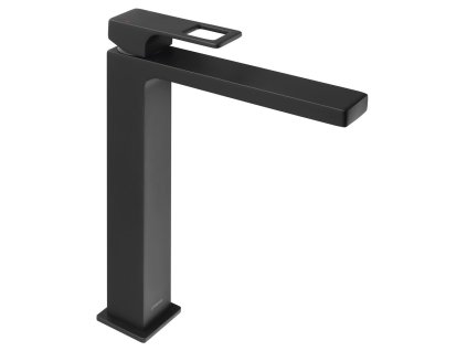 Sapho FORATA  stojánková umyvadlová baterie vysoká, prodloužená hubice, černá mat FT007/15