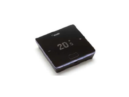 REHAU NEA SMART 2.0 prostorový termostat HBB s teplotním čidlem a čidlem vlhkosti, černý - kabelová verze, 13280051003