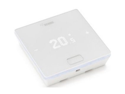 REHAU NEA SMART 2.0 prostorový termostat HBW s teplotním čidlem a čidlem vlhkosti, bílý - kabelová verze, 13280041003