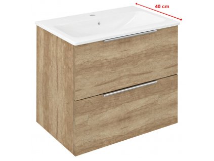 Sapho CIRASA umyvadlová skříňka 58x54x39cm, dub alabama CR592-2222